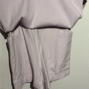 PINK Victoria's Secret Light Gray Jumpsuit